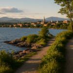 View of a neighbourhood landscape in Burlington Ontario
